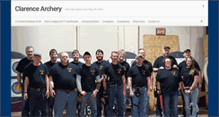 Desktop Screenshot of clarencearchery.com