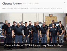 Tablet Screenshot of clarencearchery.com